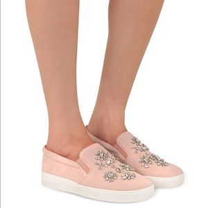 Michel Kors Keaton Ballet Suede Slip On Sneakers